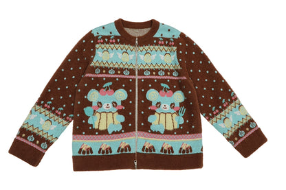 Chocolate Bear Knitted Sweater Set-Up