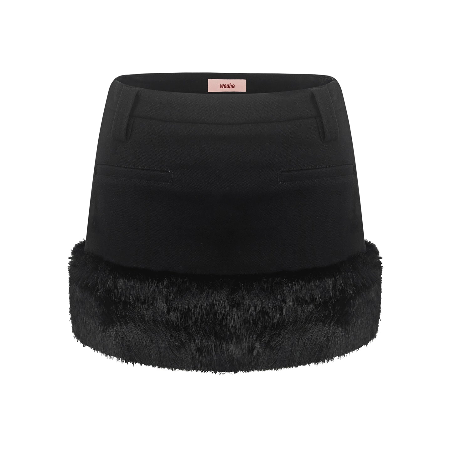 Vintage Furry Patchwork Skirt