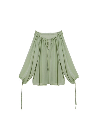 Sunscreen Lace-Up Shirt