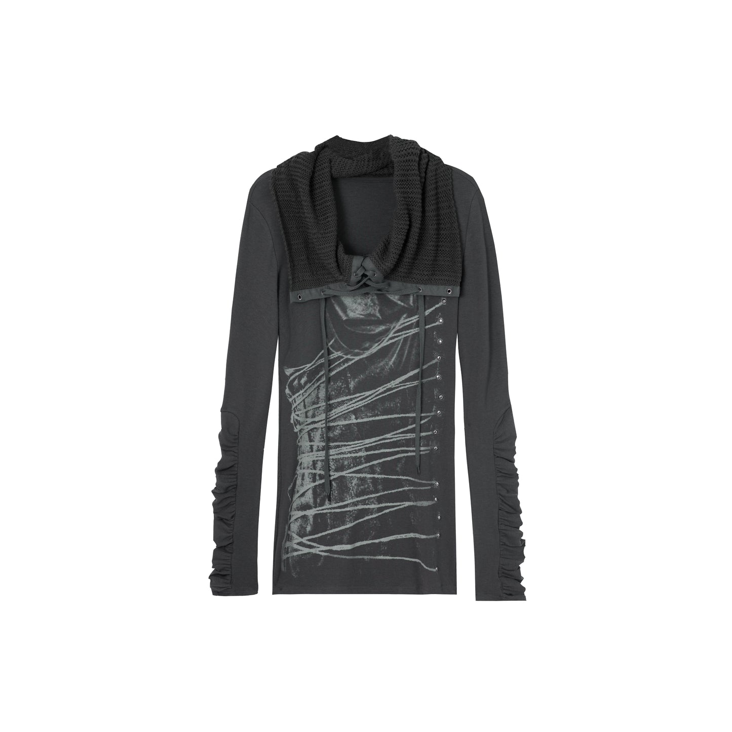 Stacked Collar Knit Top