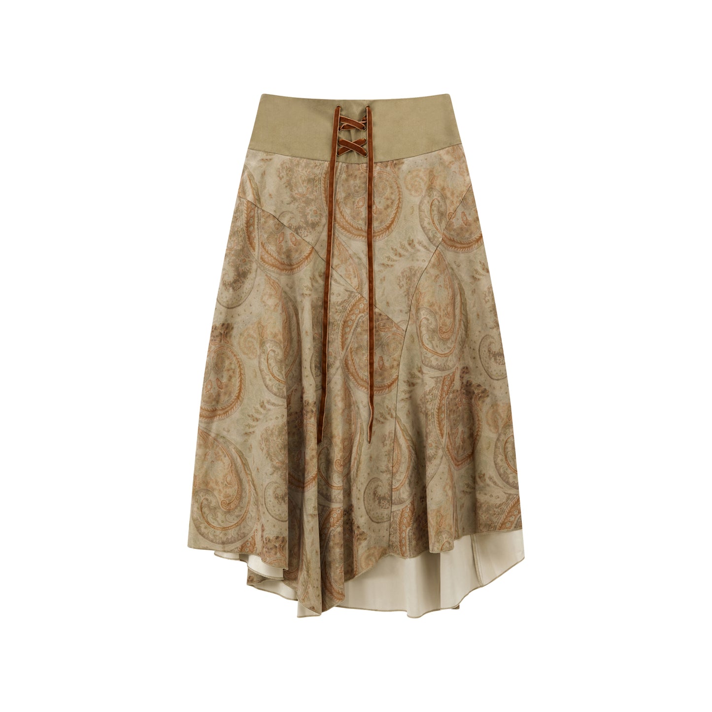 High-Waist Hippie Flare Skirt