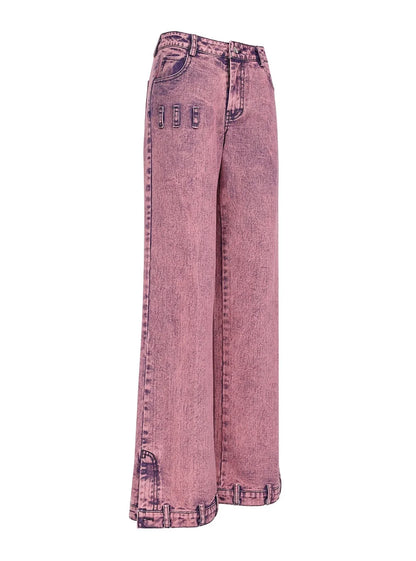 Loose Street Split Jeans