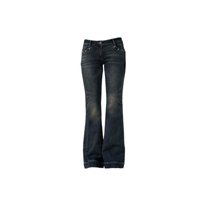 Blue Vintage Slim Denim Trousers