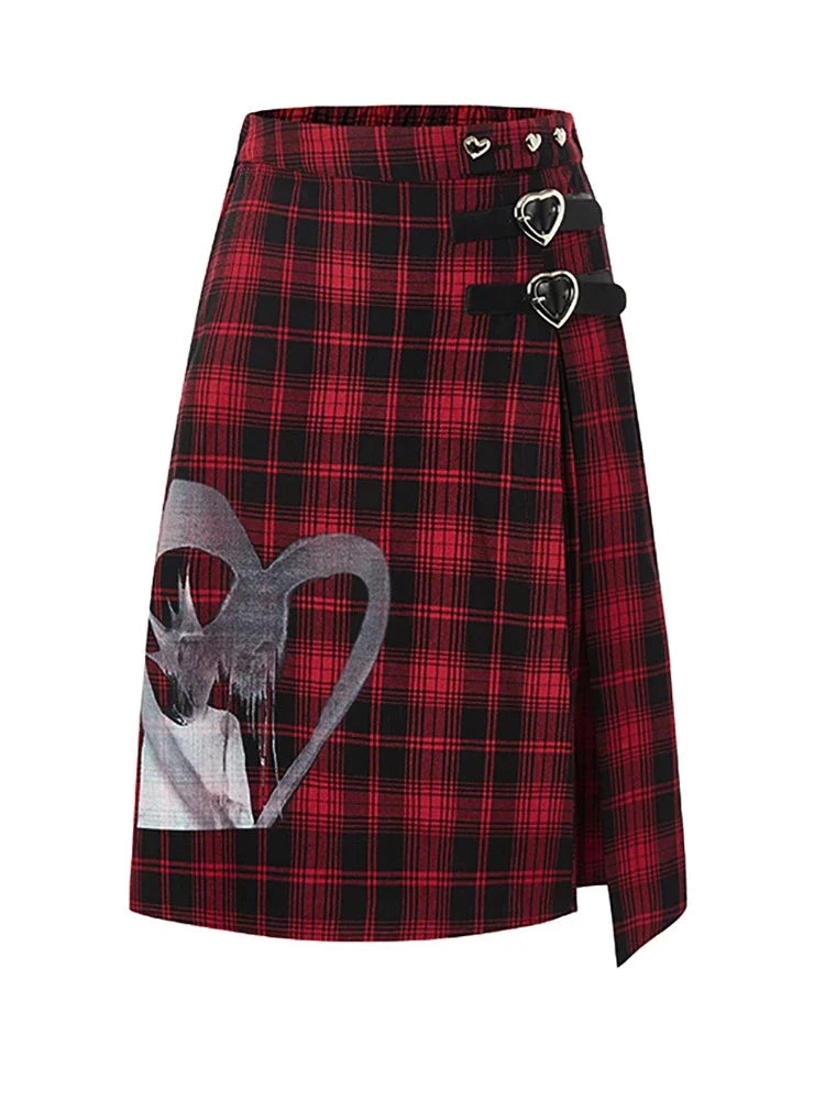 Plaid punk skirt