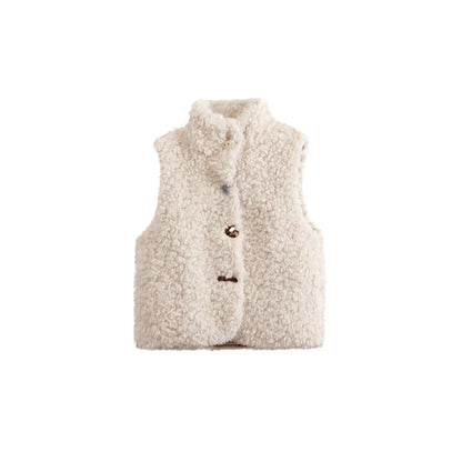 Teddy Curly Fur Vest Jacket