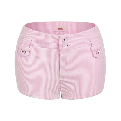 Retro Sweet Corduroy Shorts