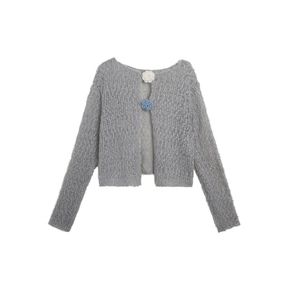 Original Floral Slim Fit Cut-Out Cardigan