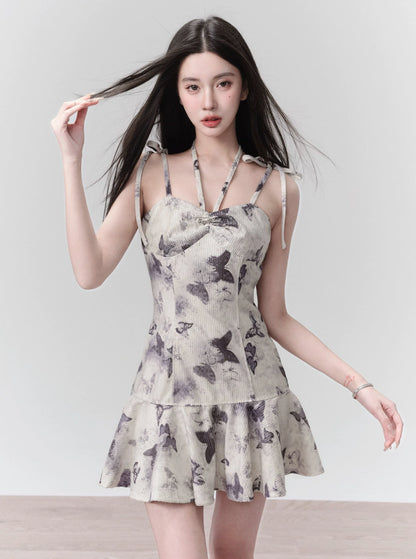 Butterfly Dream Ink Print Dress