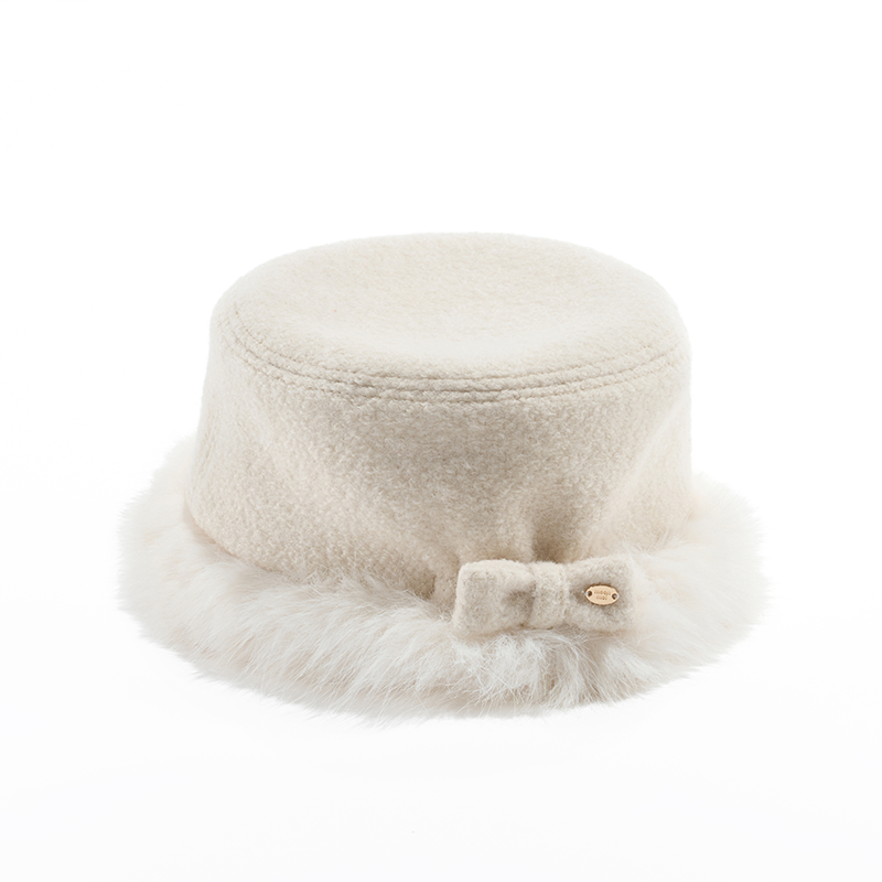 Reversible Faux Fur Beret Hat