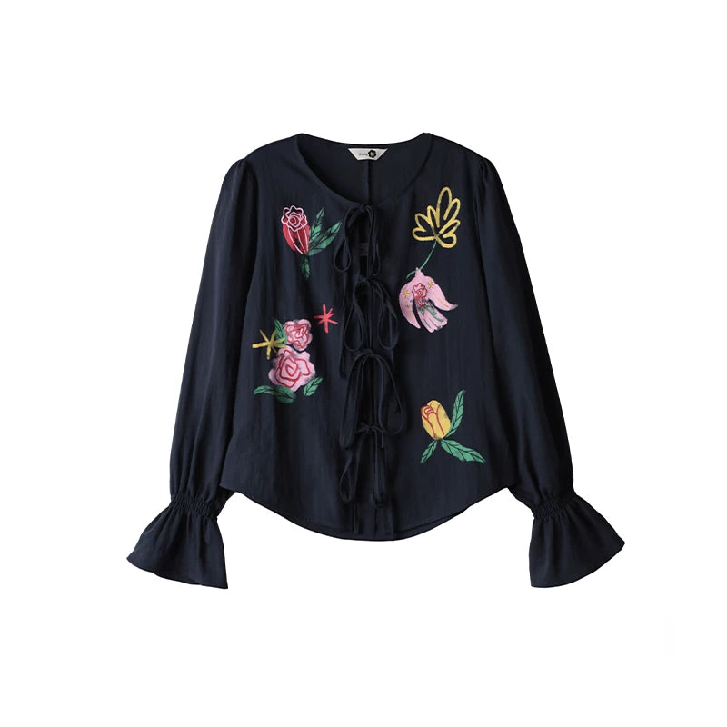 Bird and Rose Linen Blouse