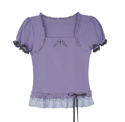 Pure Desire Purple Lace Top