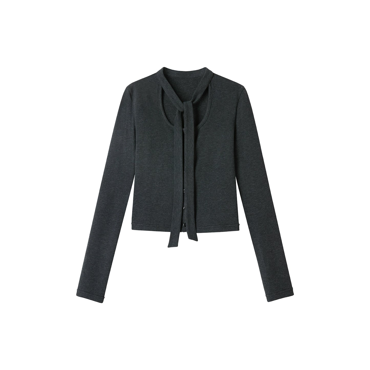 Dark Gray Knitted Top