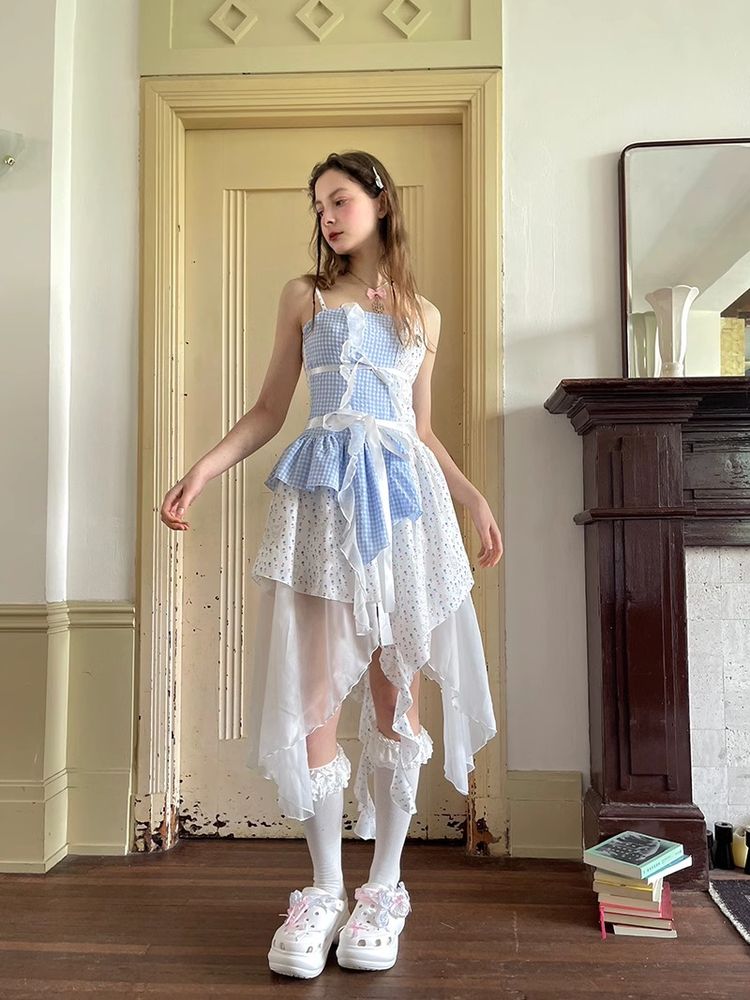 Angel suspender dress