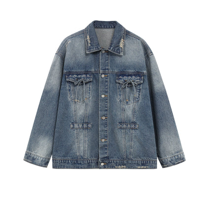 Denim Lace Jacket And BaseTop