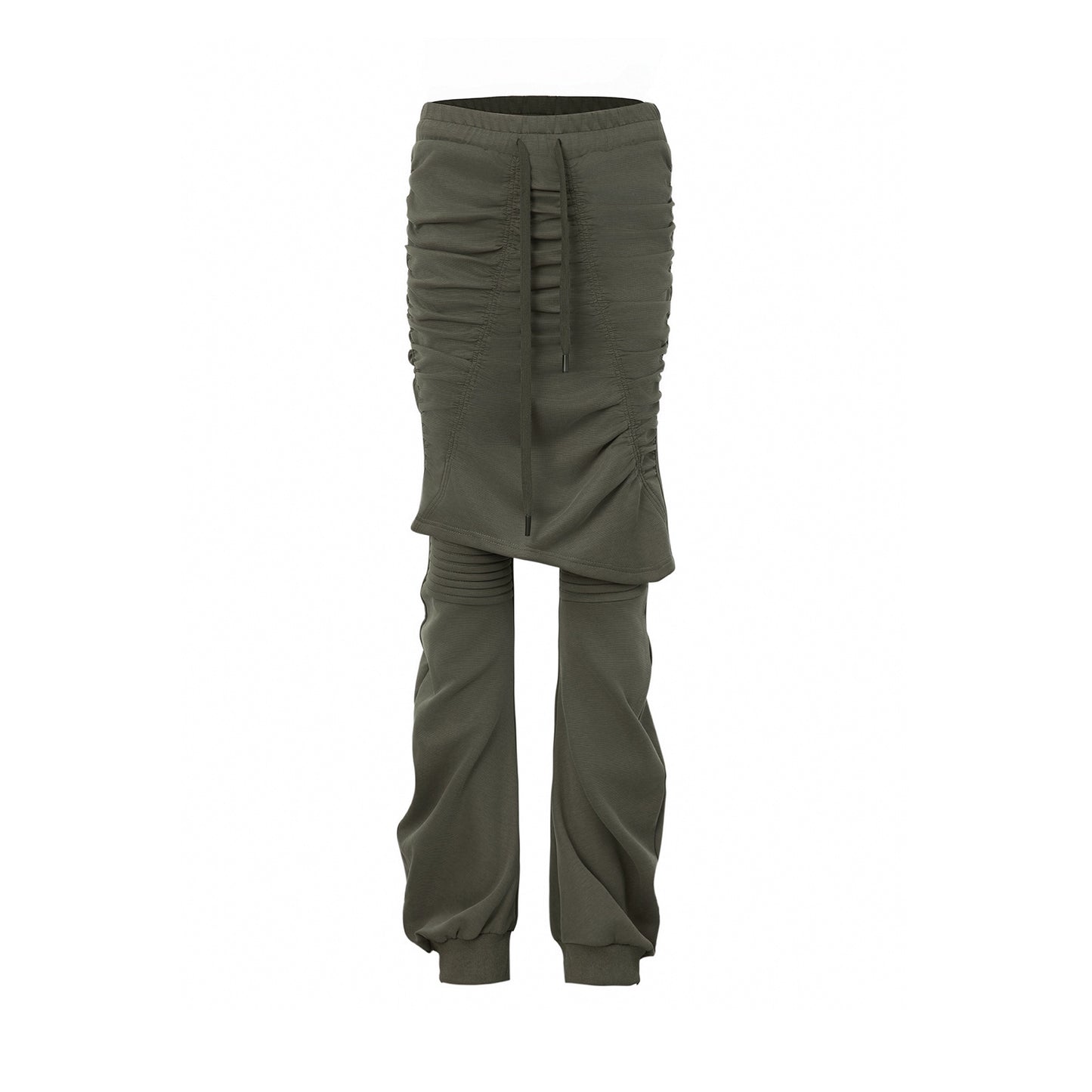 Pleated Layered Scimitar Pants