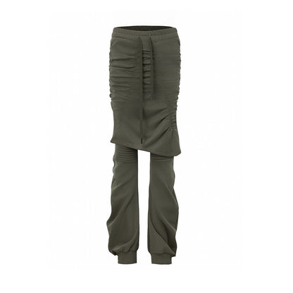 Pleated Layered Scimitar Pants