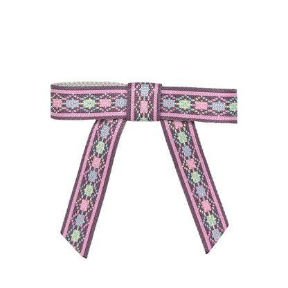 Two Color Bow Geometric Pattern Hairpin