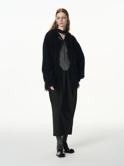 Imitation mink loose thick coat