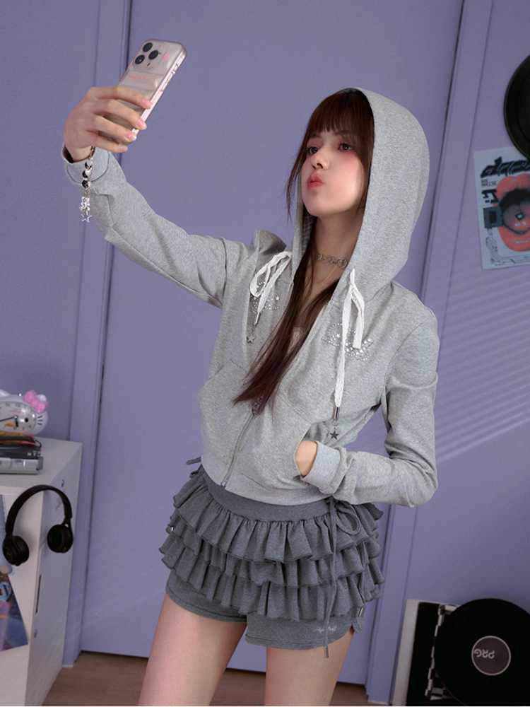 Casual hooded sweatshirt