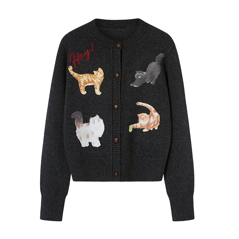 Sweet Kitten Knit Cardigan
