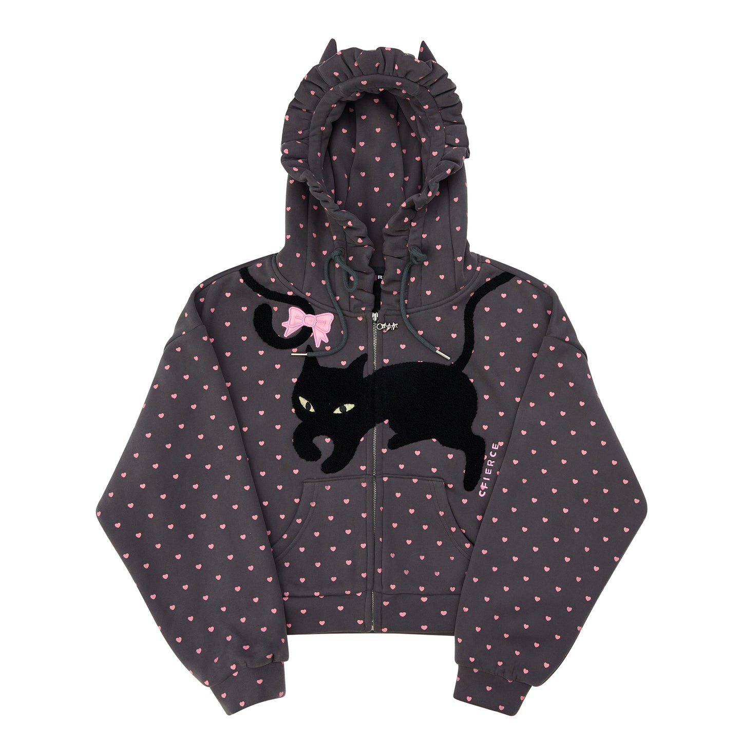 Love Polka Dot Cat Ear Jacket