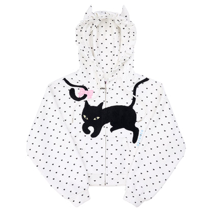 Love Polka Dot Cat Ear Jacket