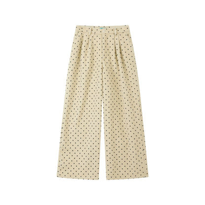 Polka Dot Woolen Pants