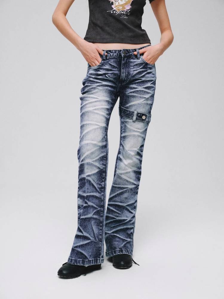 Stretch bootcut jeans