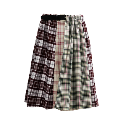 Pleated Panelled Skirt