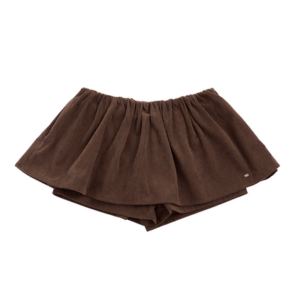 Elastic Waist Corduroy Pants