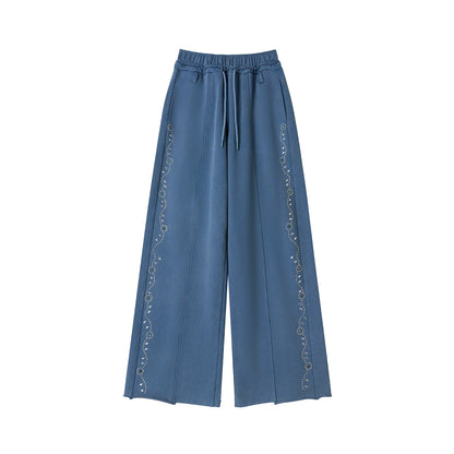 Diamond Hooded Sweatshirt With Pants Set-Up