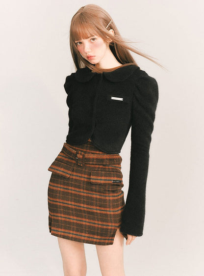 Retro Doll Collar Wool Jacket