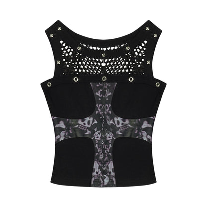 Cool Dark Cross Vest