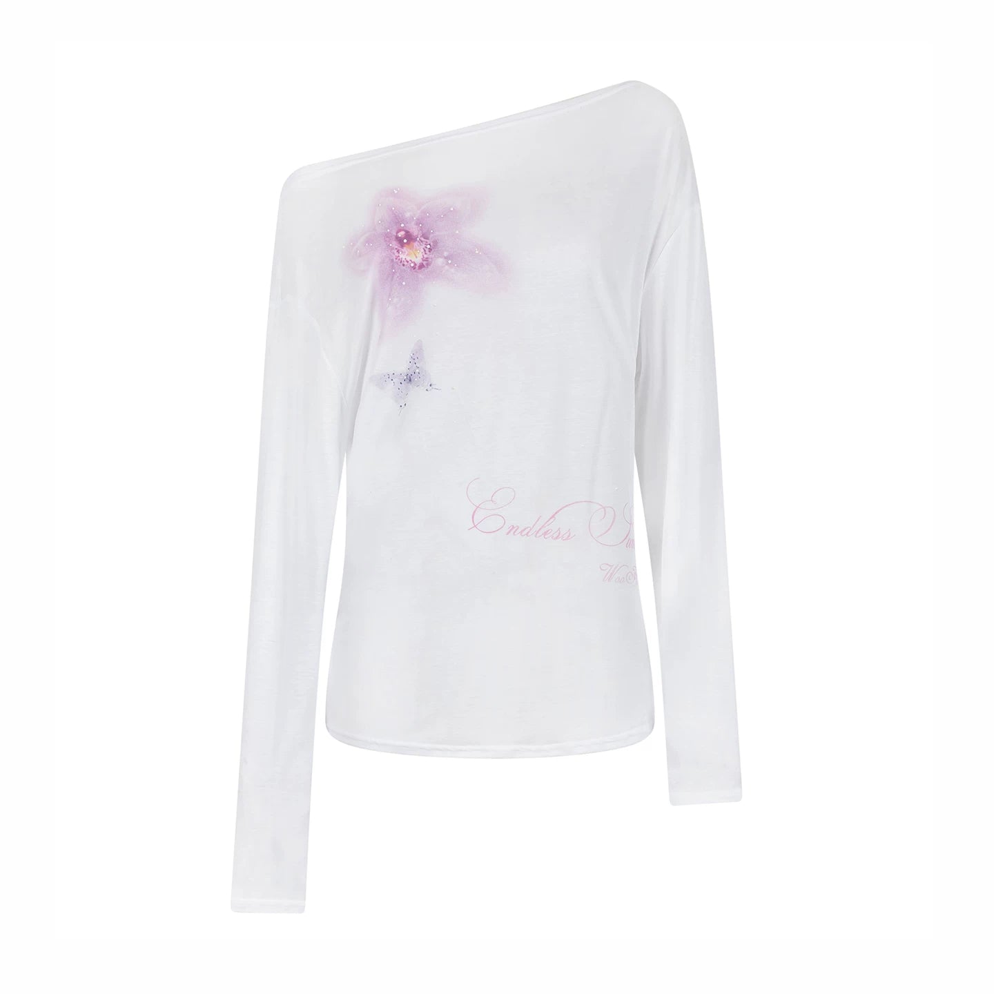 Asymmetrical Printed T-Shirt