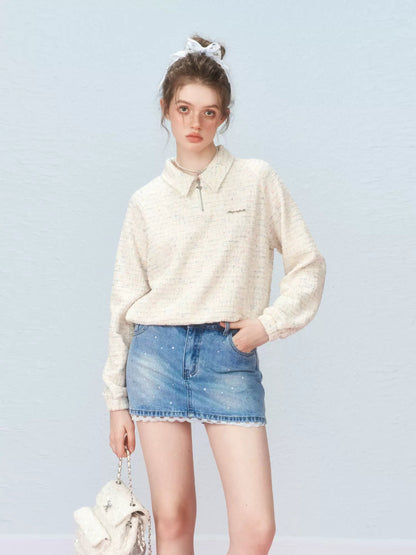 Retro fashion casual long sleeve shirt