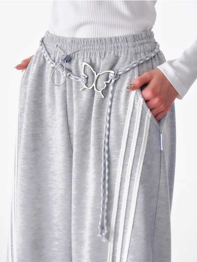 Straight wide leg casual sweatpants