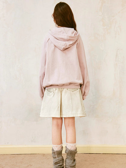 Hooded loose sweatshirt