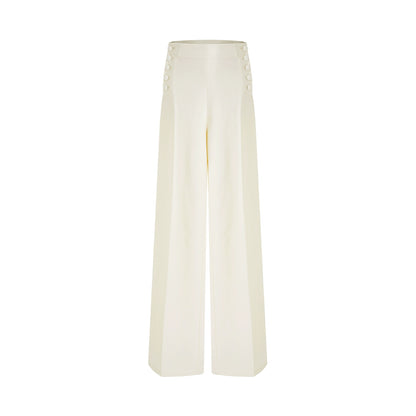 Side Button Loose Fit Pants