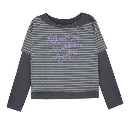 Striped Graffiti Spring Top
