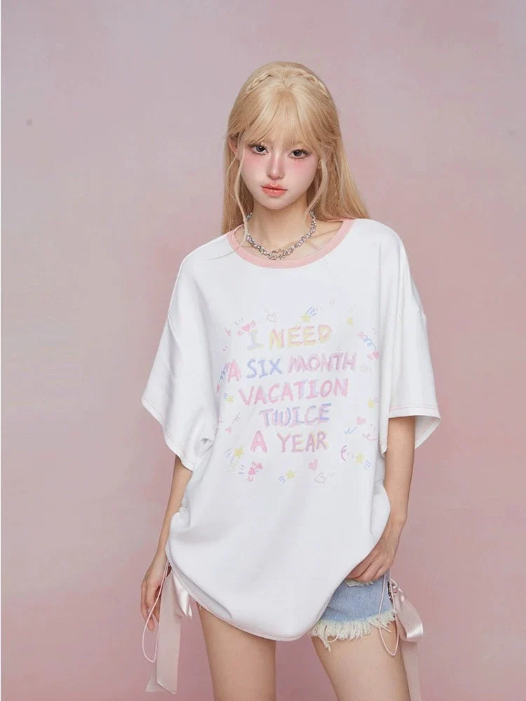 Loose short sleeve T-shirt