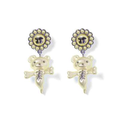 Two-Tone Pearl Earrings