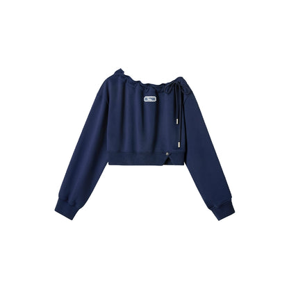 Cropped Sweatshirt Ruffle Set-Up