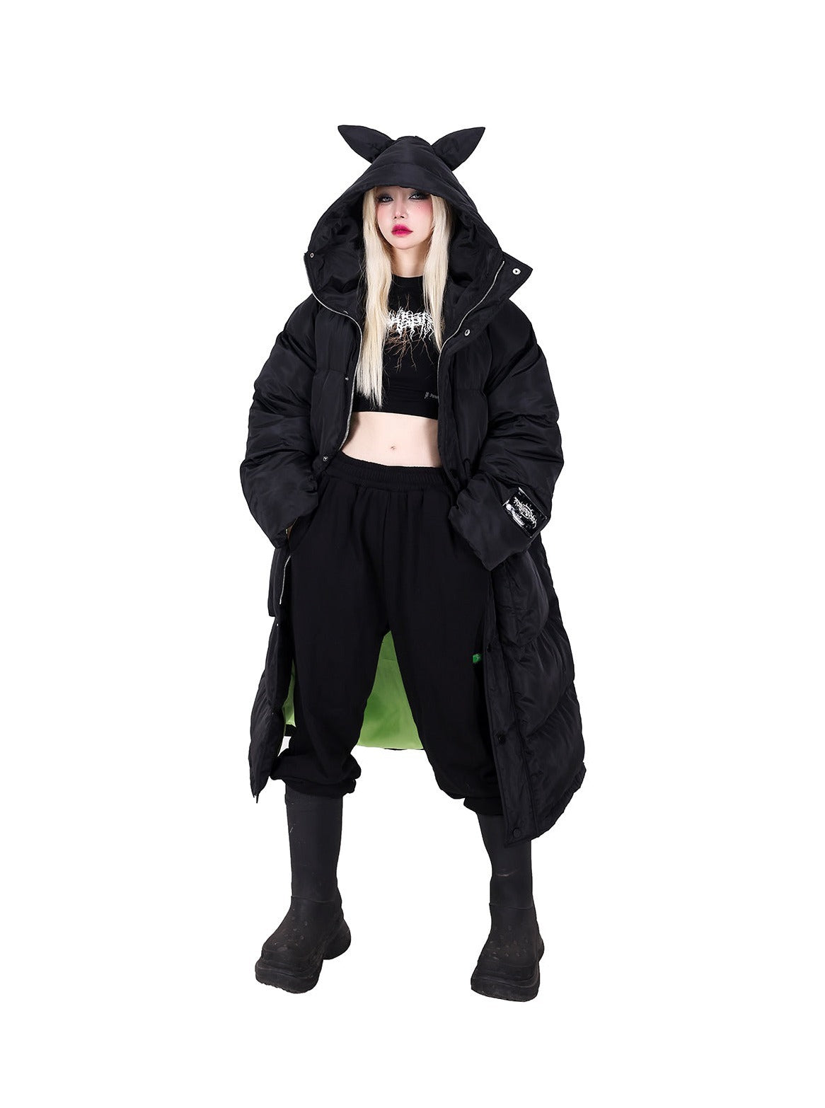 Original little devil cat ear concept hooded jacket