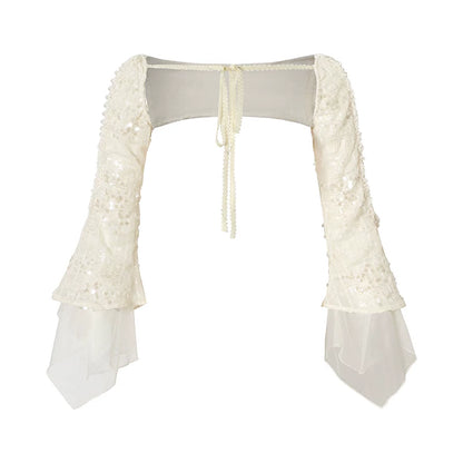 Baroque Pearl Chiffon Cover-Up