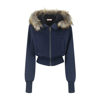 Fleece-Lined Hooded Jacket