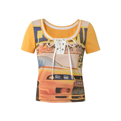 Patchwork Racing Tee