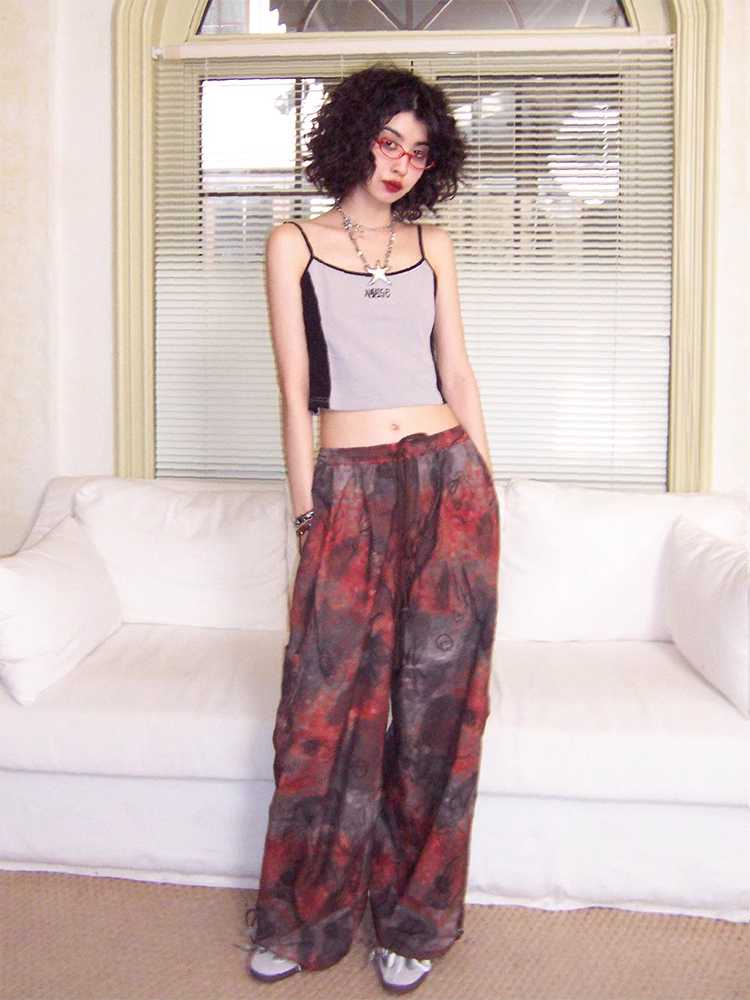 Casual loose printed pants