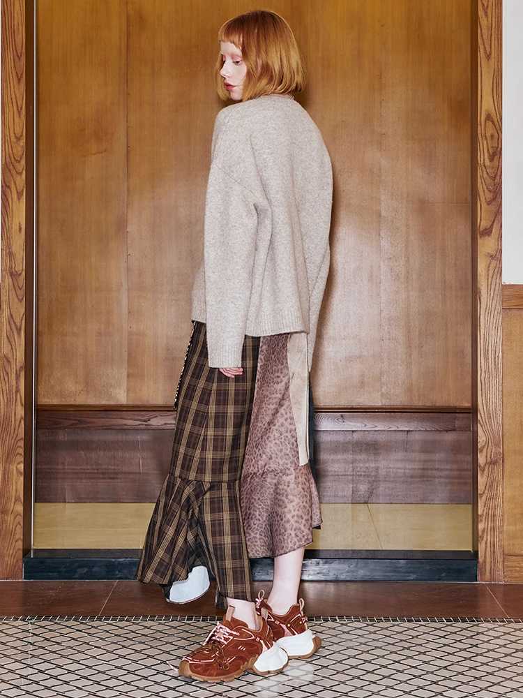 Irregular retro skirt