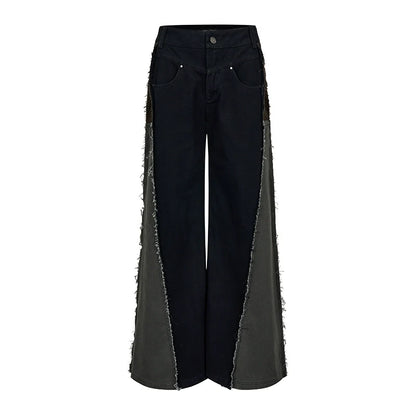 panelled wide-leg pants