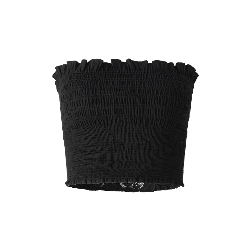 Back Lace Cut-Out Bandeau Top